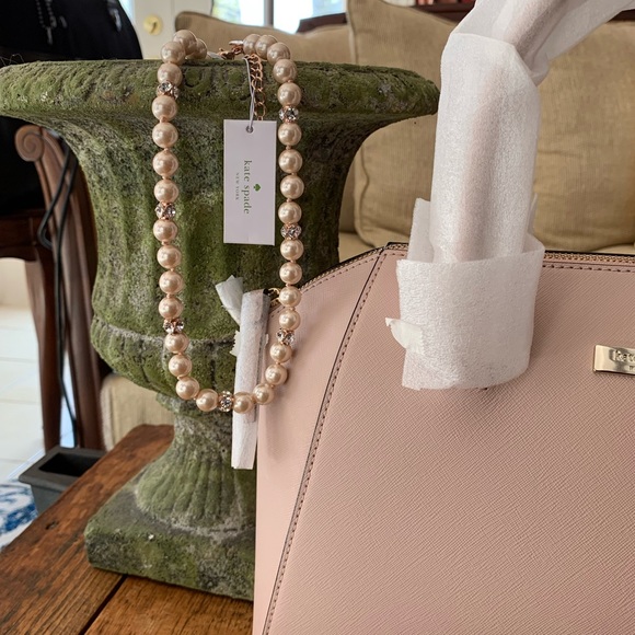 Kate Spade Pink Pearl & Jewel Necklace NWT - Picture 4 of 8